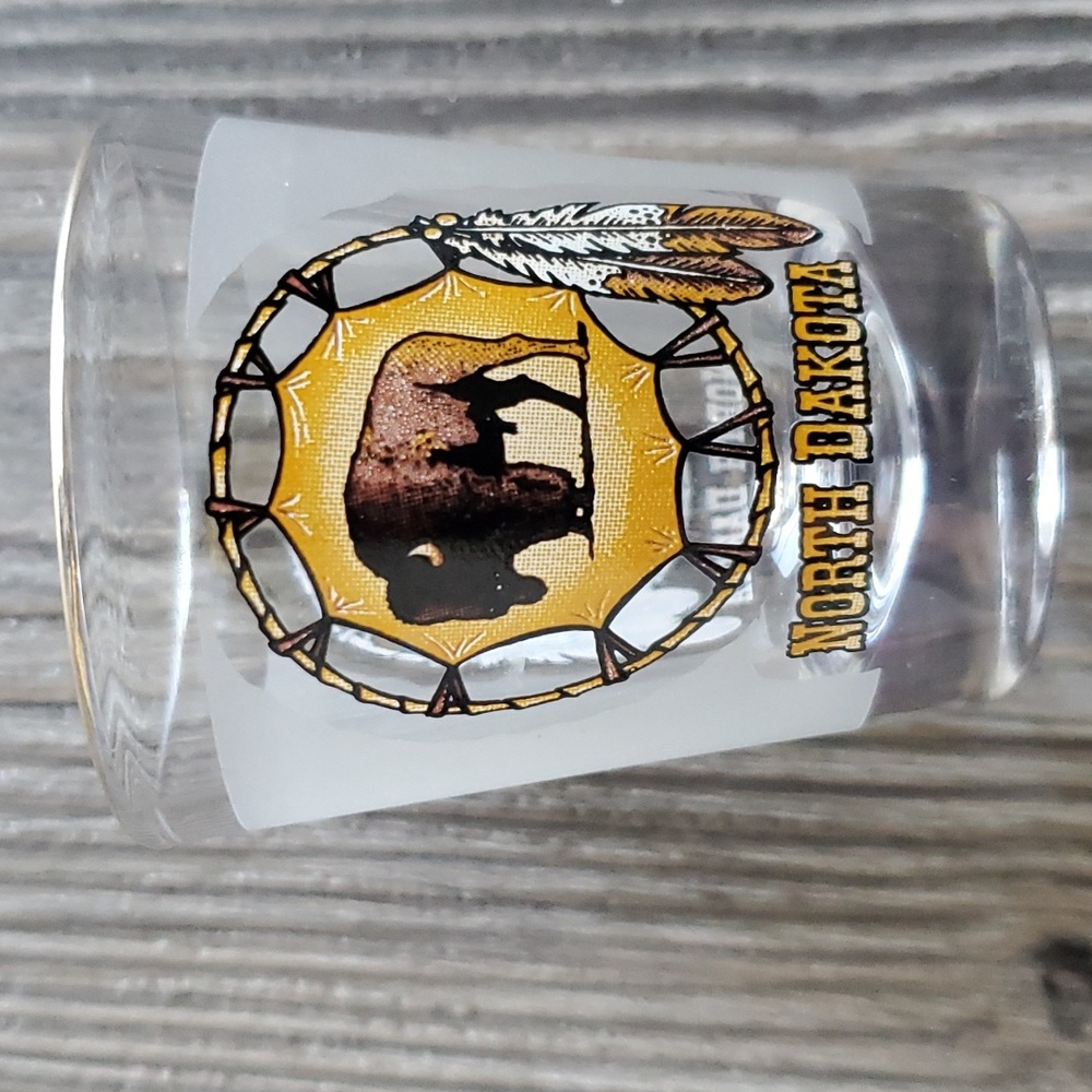 North Dakota Buffalo Shot Glass